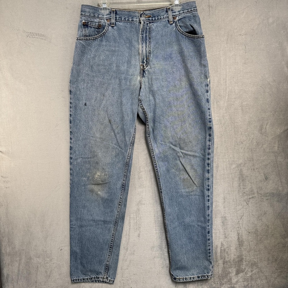 Levis 550 Classic Relaxed Jeans Womens 14 L Tall Blue Light Wash Tapered Denim‎